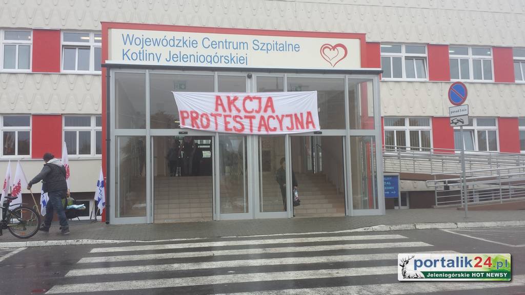 Akcja protestacyjna w jeleniogórskim szpitalu