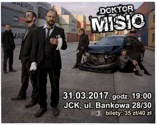 Dr Misio nie zagra jutro w JCK - koncert przeniesiony.