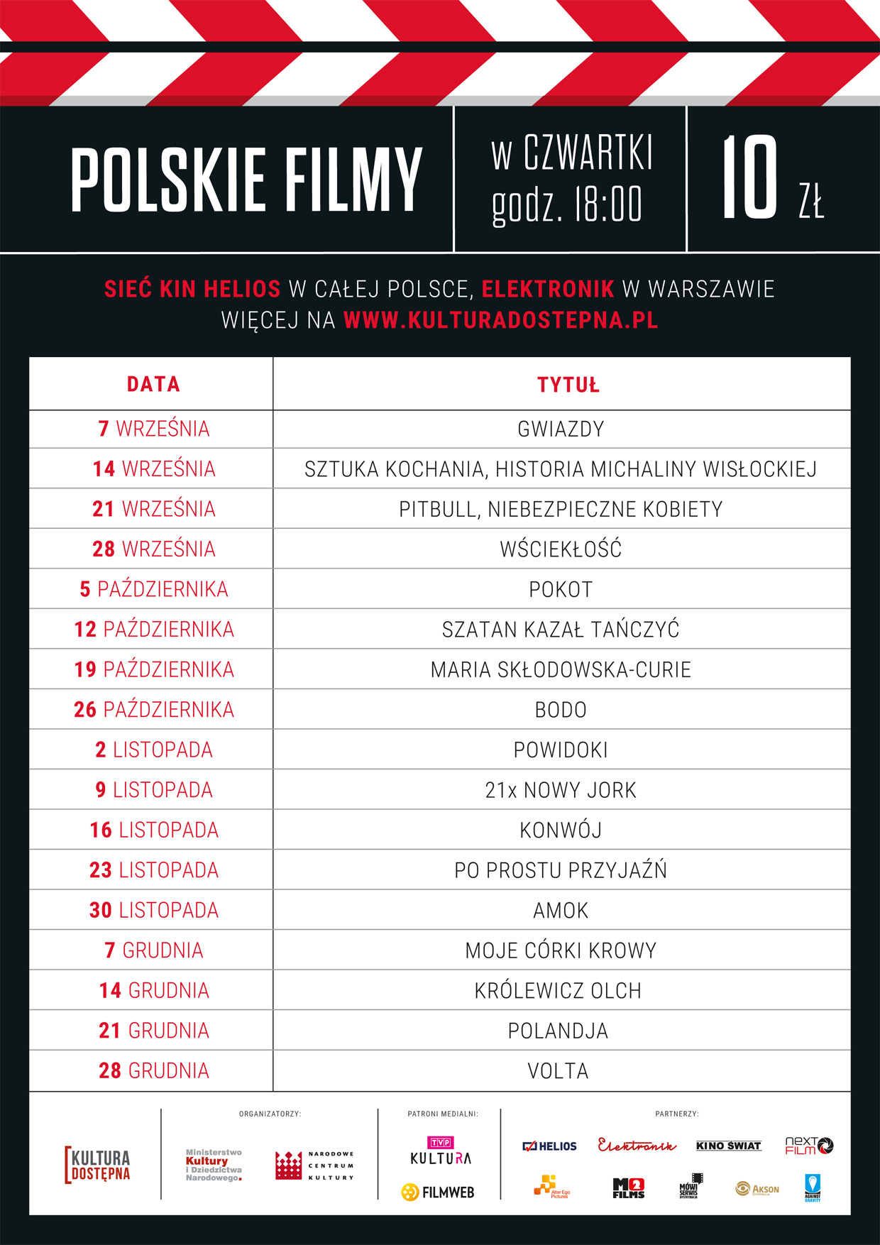 Kultura Dostępna w kinach - repertuar