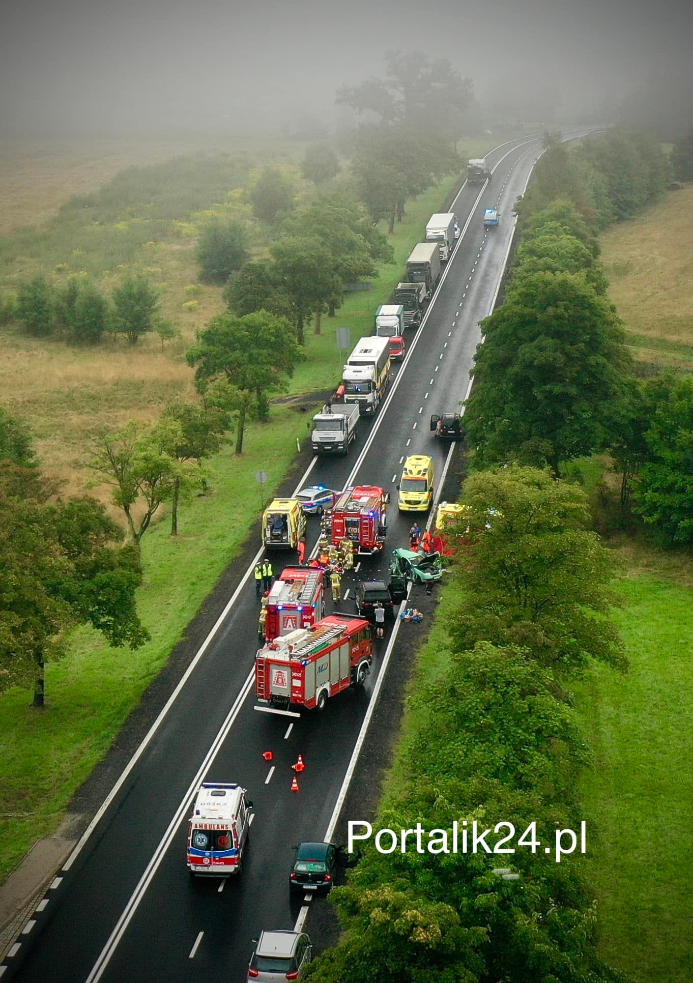 Tragiczny wypadek w Radomierzu na krajowej 3