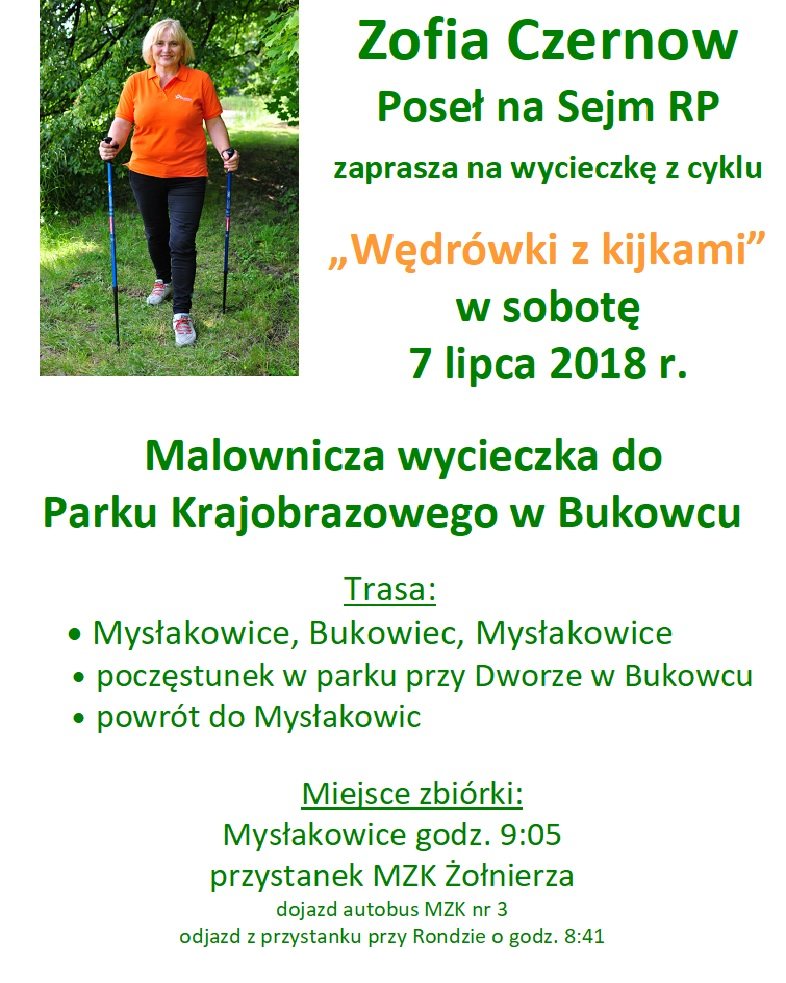 Wedrówki z kijkami do Bukowca