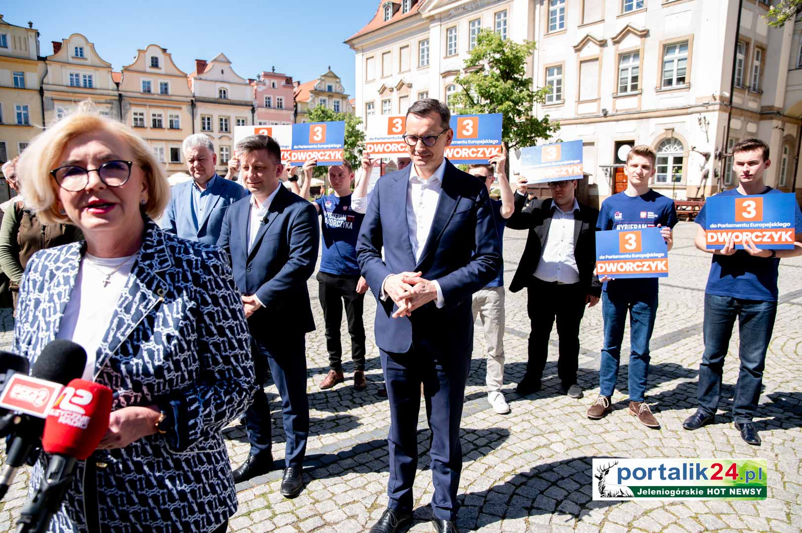 Były premier Mateusz Morawiecki z wizytą w Jeleniej Górze