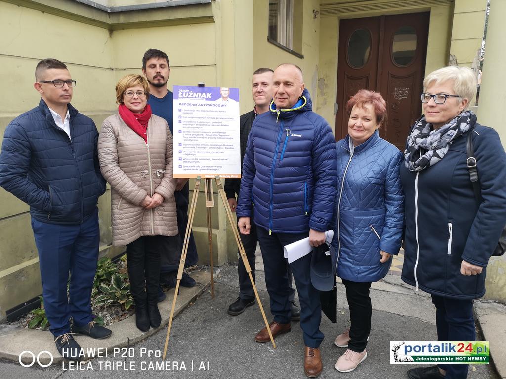 Konferencja prasowa Jerzego Łużniaka... Walka ze smogiem - główne założenia.