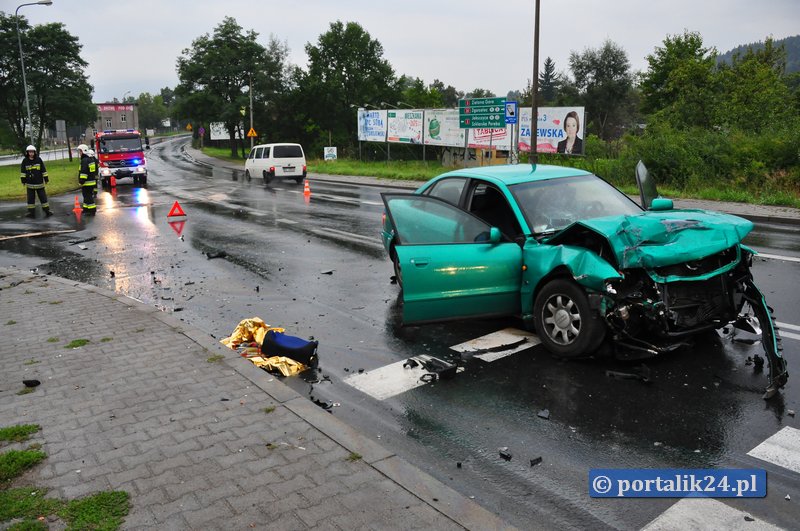 Groźne zderzenie Audi z VW