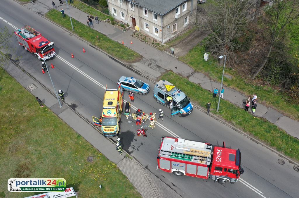 Potrącenie 90 latka